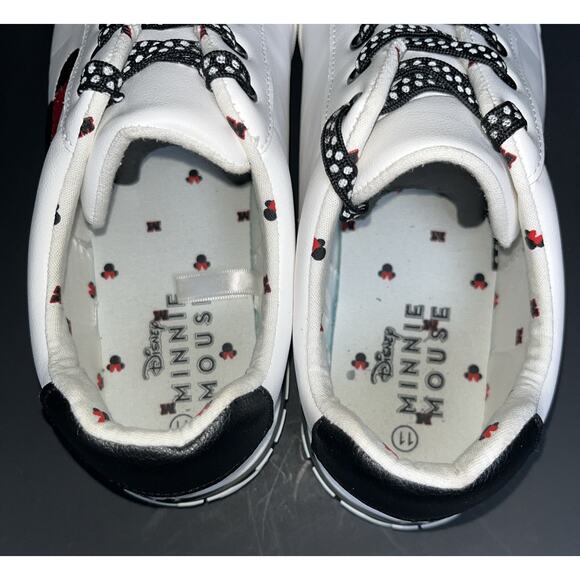 Ground Up‎ Disney Minnie Mouse Court Sneakers Women's Lace-Up Size 11 White - Picture 5 of 9
